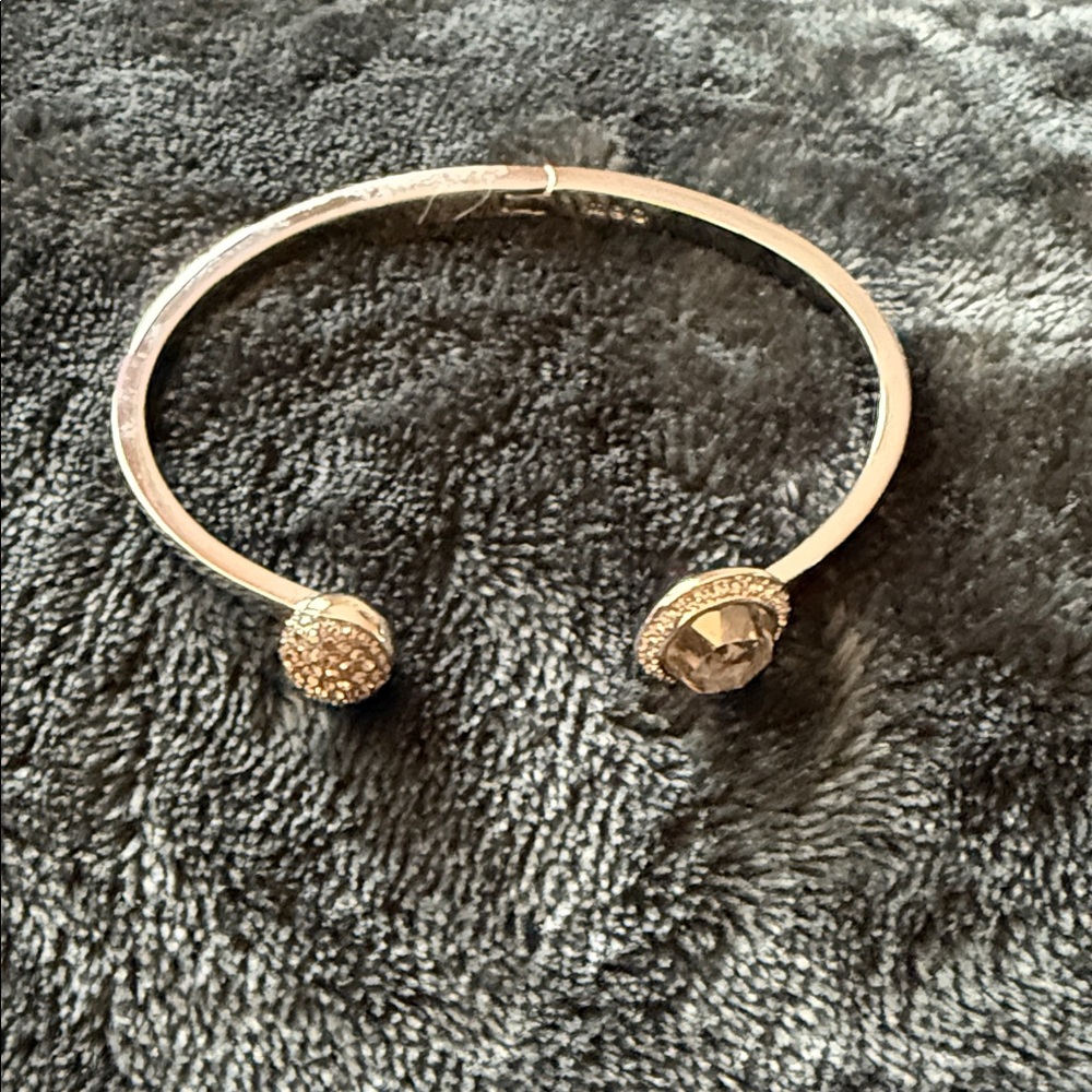 Swarovski Crystal-Embellished Silver Bracelet